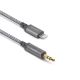 Moshi Integra Aux to Lightning Cable 4 ft (1.2 m) - Titanium Gray